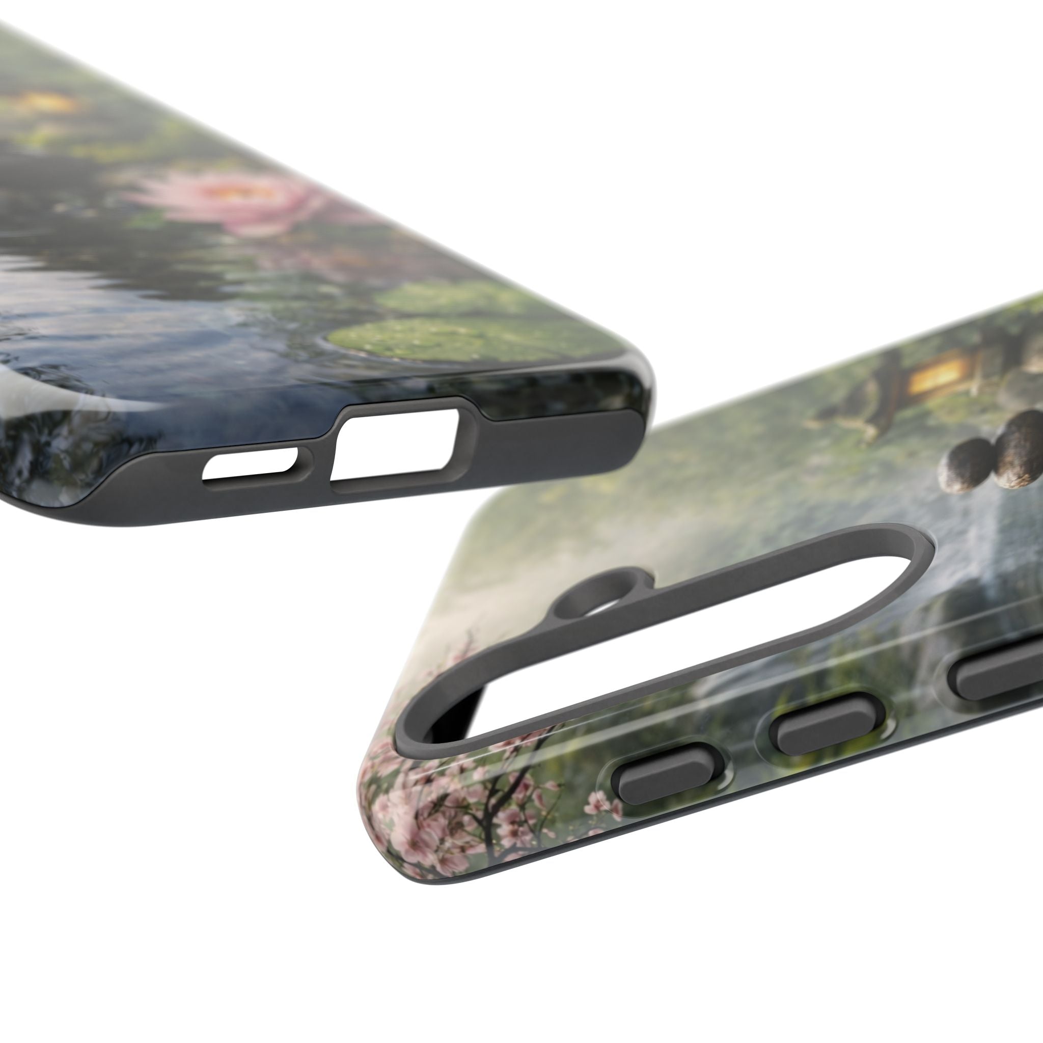 Still Waters Lotus Phone Case phone case with nature-inspired artwork - product view 50