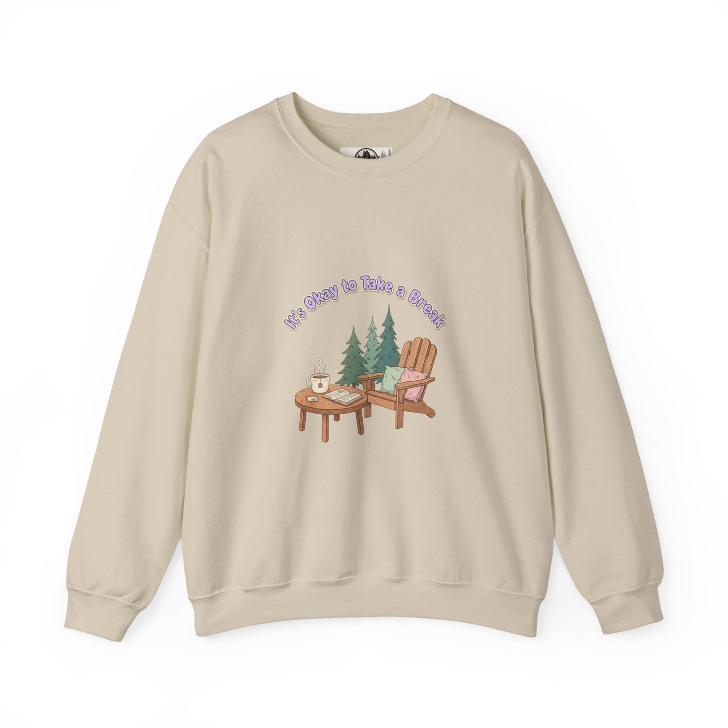 Mental Health Awareness Sweatshirt — "It's Okay to Take a Break"