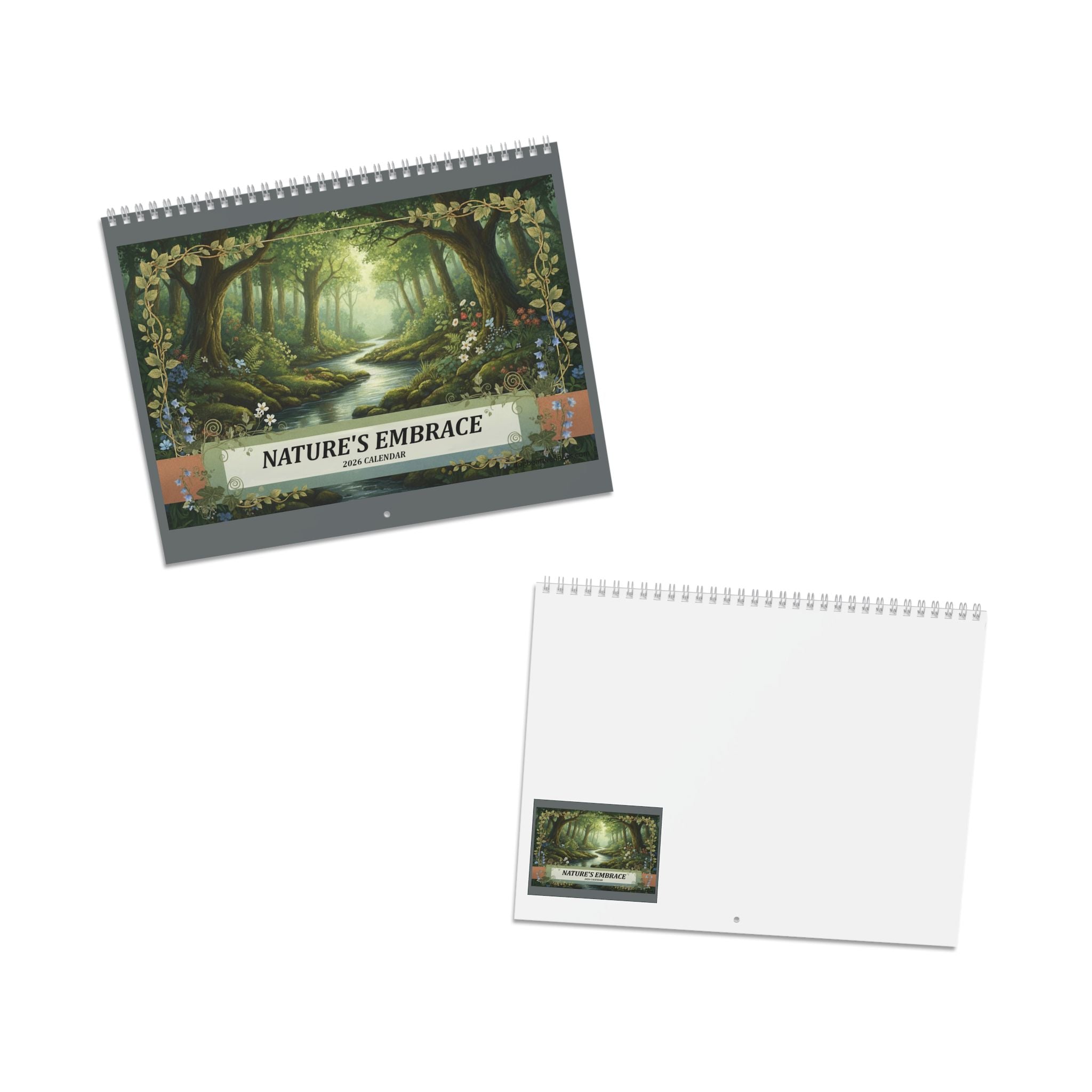 Nature's Embrace Calendar () calendar with nature-inspired artwork - product view 2