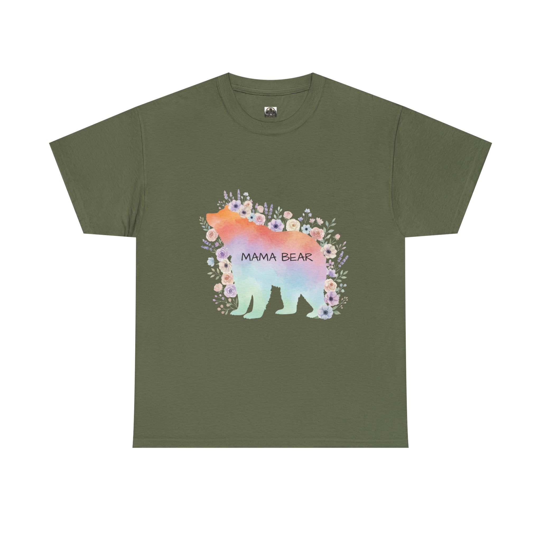 Mama Bear Pastel T t-shirt with nature-inspired artwork - product view 5