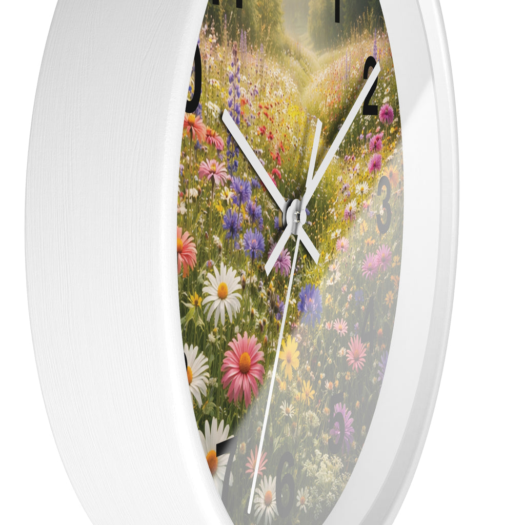 Mountain Meadow Wall wall clock with nature-inspired artwork - product view 13