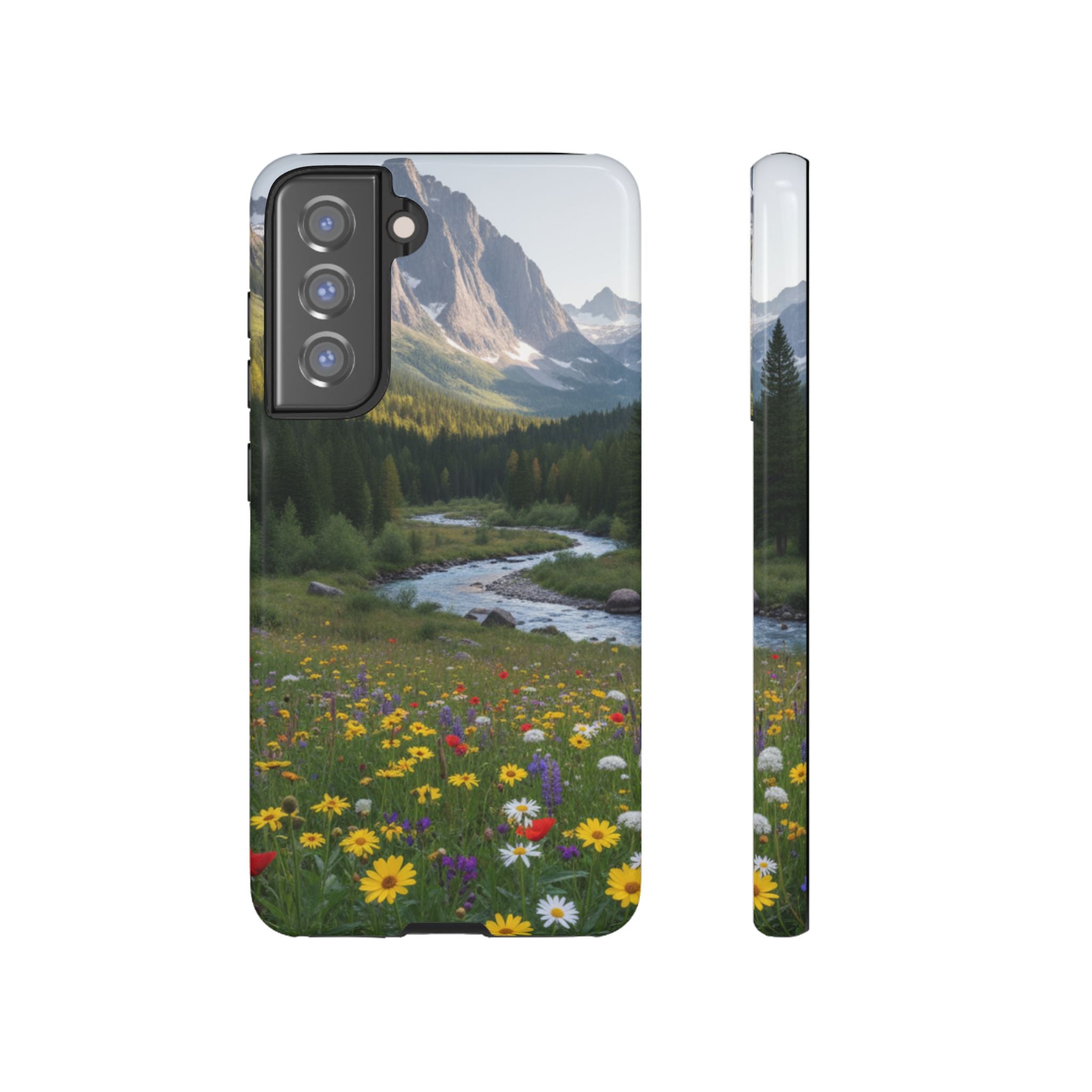 Mountain Meadow Phone Case phone case with nature-inspired artwork - product view 22