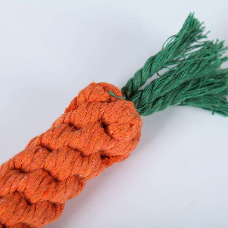 Pet Carrot Cotton Rope Modeling Toy uncategorized / needs cleanup with nature-inspired artwork - product view 3