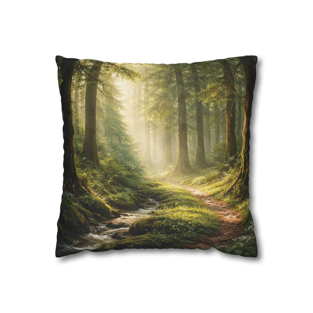 Forest Trail Stream Pillow Cover
