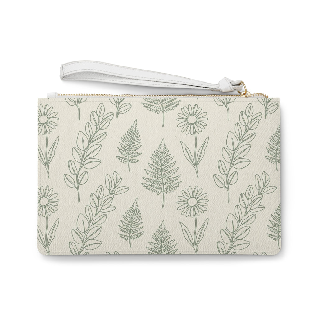 Botanical Print Makeup Bag