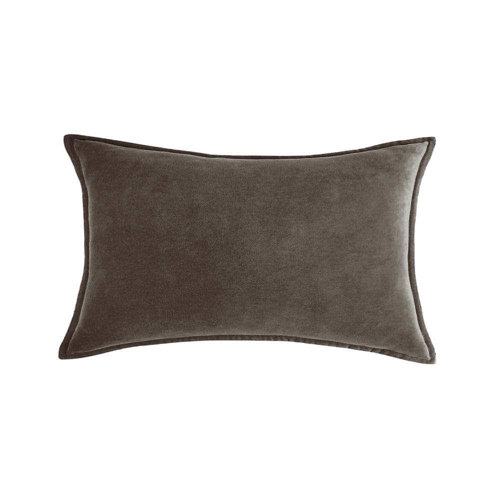 Luxe Velvet Lumbar Pillow 19 Colors Classic Flange Edge Elegant Solid pillow cover with nature-inspired artwork - product view 10