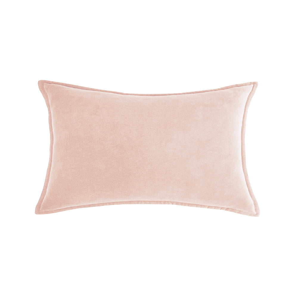 Luxe Velvet Lumbar Pillow 19 Colors Classic Flange Edge Elegant Solid pillow cover with nature-inspired artwork - product view 16