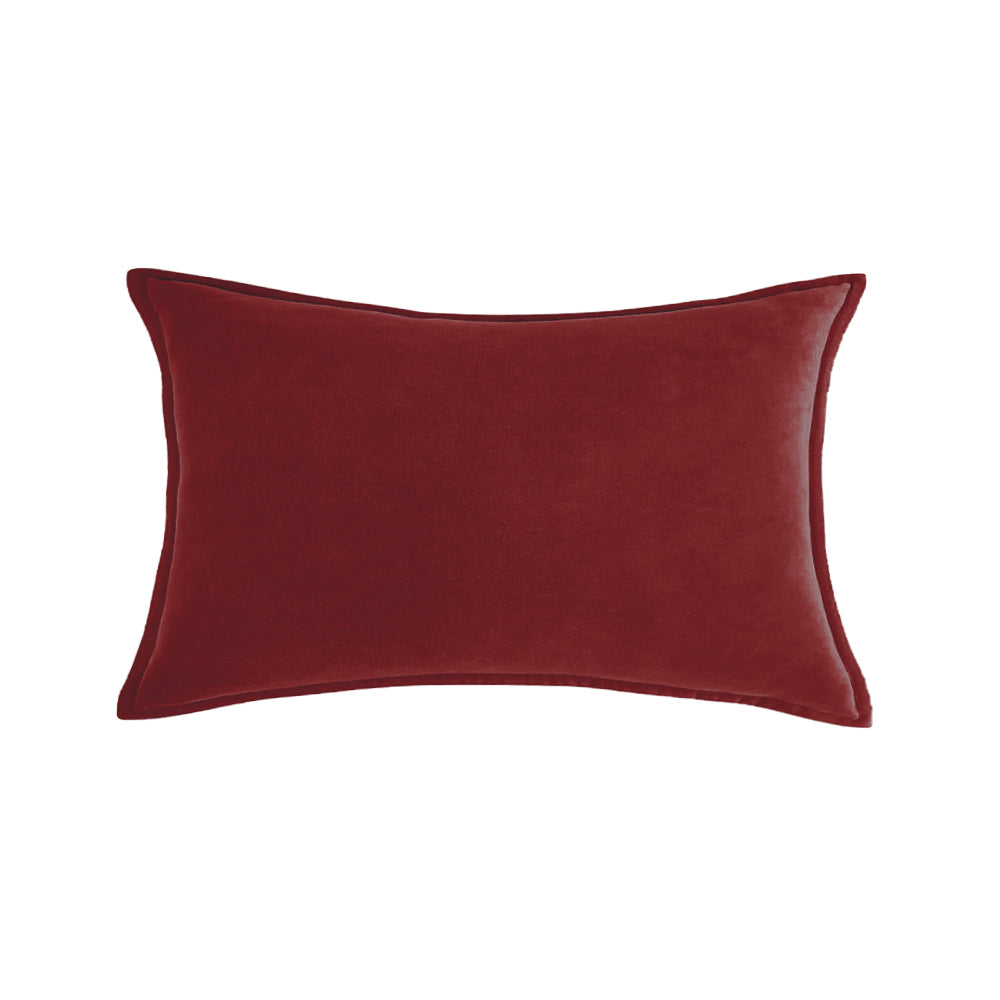 Luxe Velvet Lumbar Pillow 19 Colors Classic Flange Edge Elegant Solid pillow cover with nature-inspired artwork - product view 18
