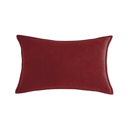 Luxe Velvet Lumbar Pillow 19 Colors Classic Flange Edge Elegant Solid pillow cover with nature-inspired artwork - product view 18