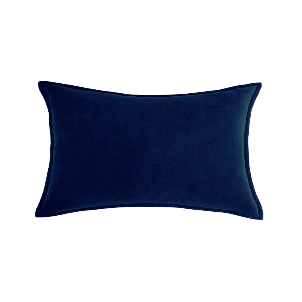 Luxe Velvet Lumbar Pillow 19 Colors Classic Flange Edge Elegant Solid pillow cover with nature-inspired artwork - product view 20