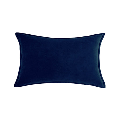Luxe Velvet Lumbar Pillow 19 Colors Classic Flange Edge Elegant Solid pillow cover with nature-inspired artwork - product view 20