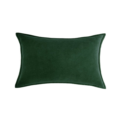 Luxe Velvet Lumbar Pillow 19 Colors Classic Flange Edge Elegant Solid pillow cover with nature-inspired artwork - product view 3