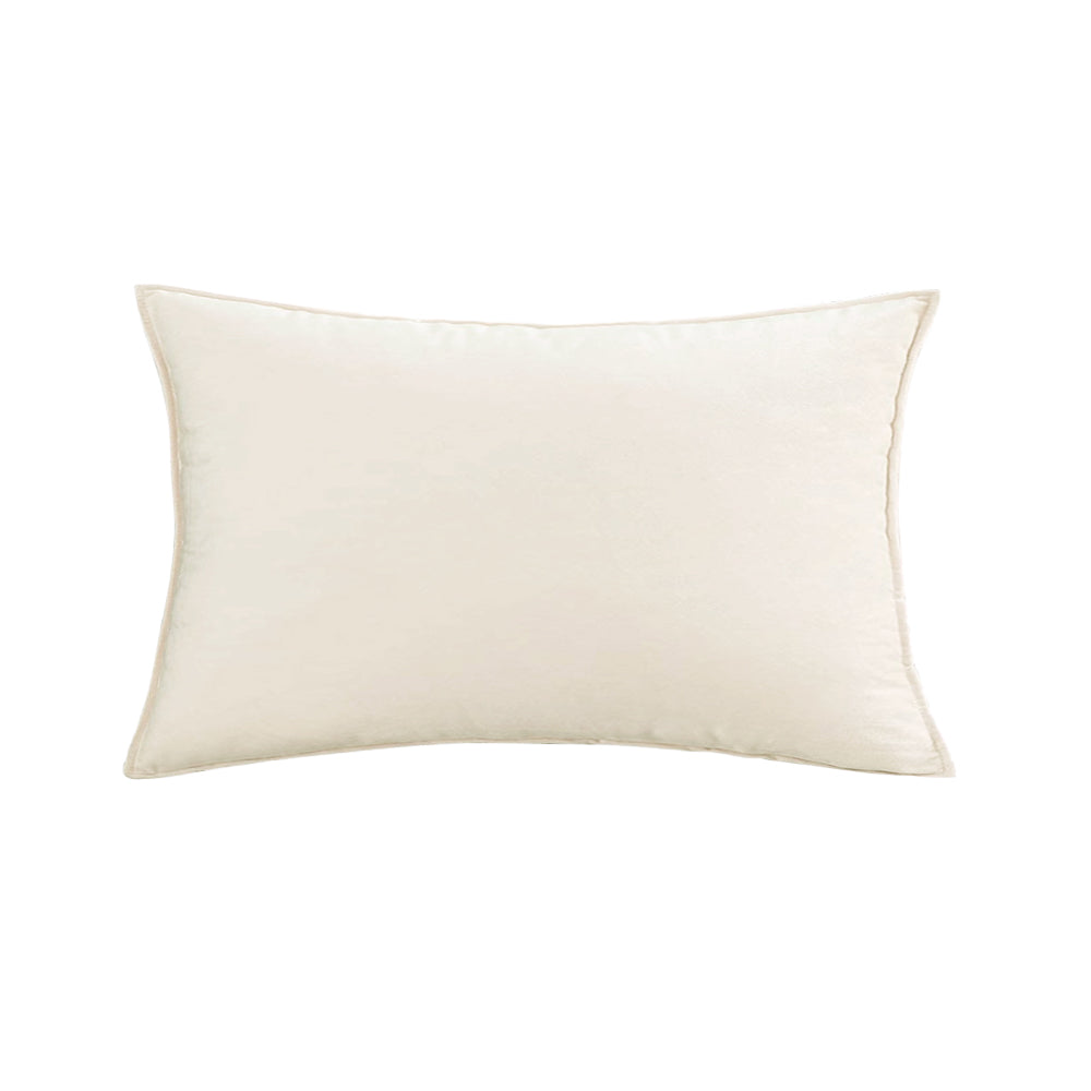Luxe Velvet Lumbar Pillow 19 Colors Classic Flange Edge Elegant Solid pillow cover with nature-inspired artwork - product view 5