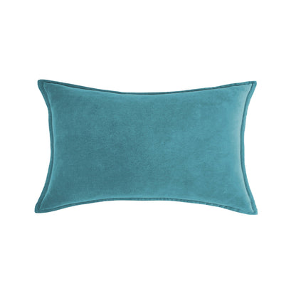 Luxe Velvet Lumbar Pillow 19 Colors Classic Flange Edge Elegant Solid pillow cover with nature-inspired artwork - product view 6