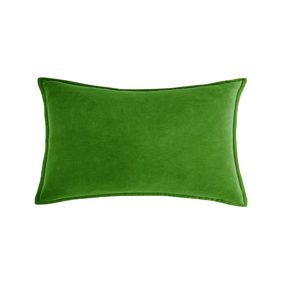 Luxe Velvet Lumbar Pillow 19 Colors Classic Flange Edge Elegant Solid pillow cover with nature-inspired artwork - product view 8