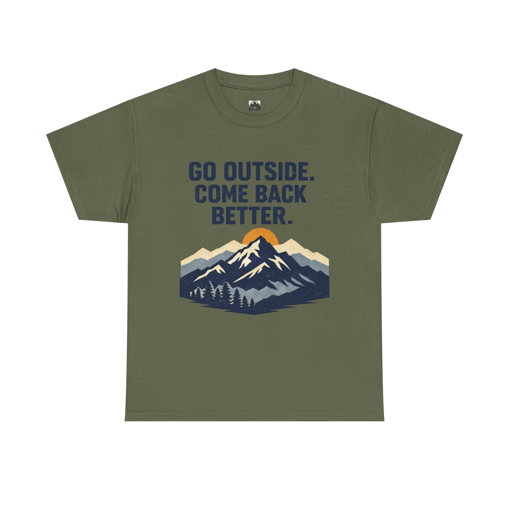 Go Outside Come Back Better T t-shirt with nature-inspired artwork - product view 7