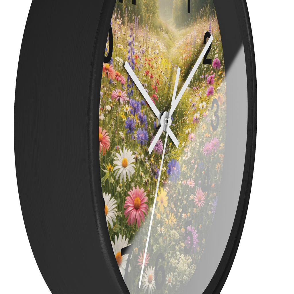 Mountain Meadow Wall wall clock with nature-inspired artwork - product view 9