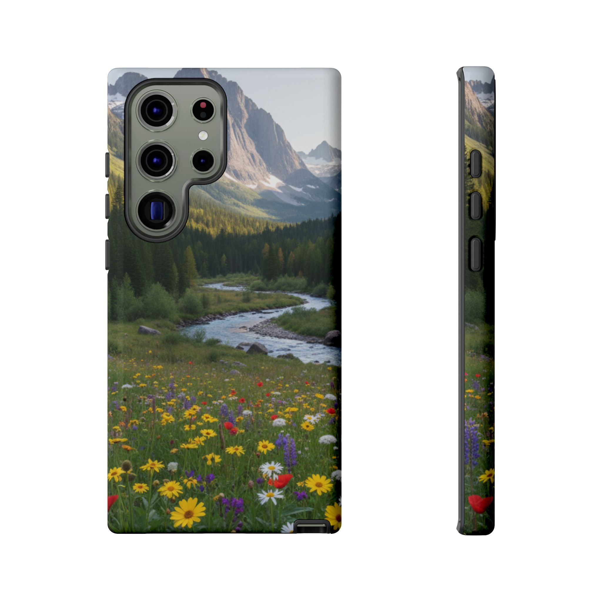 Mountain Meadow Phone Case phone case with nature-inspired artwork - product view 28