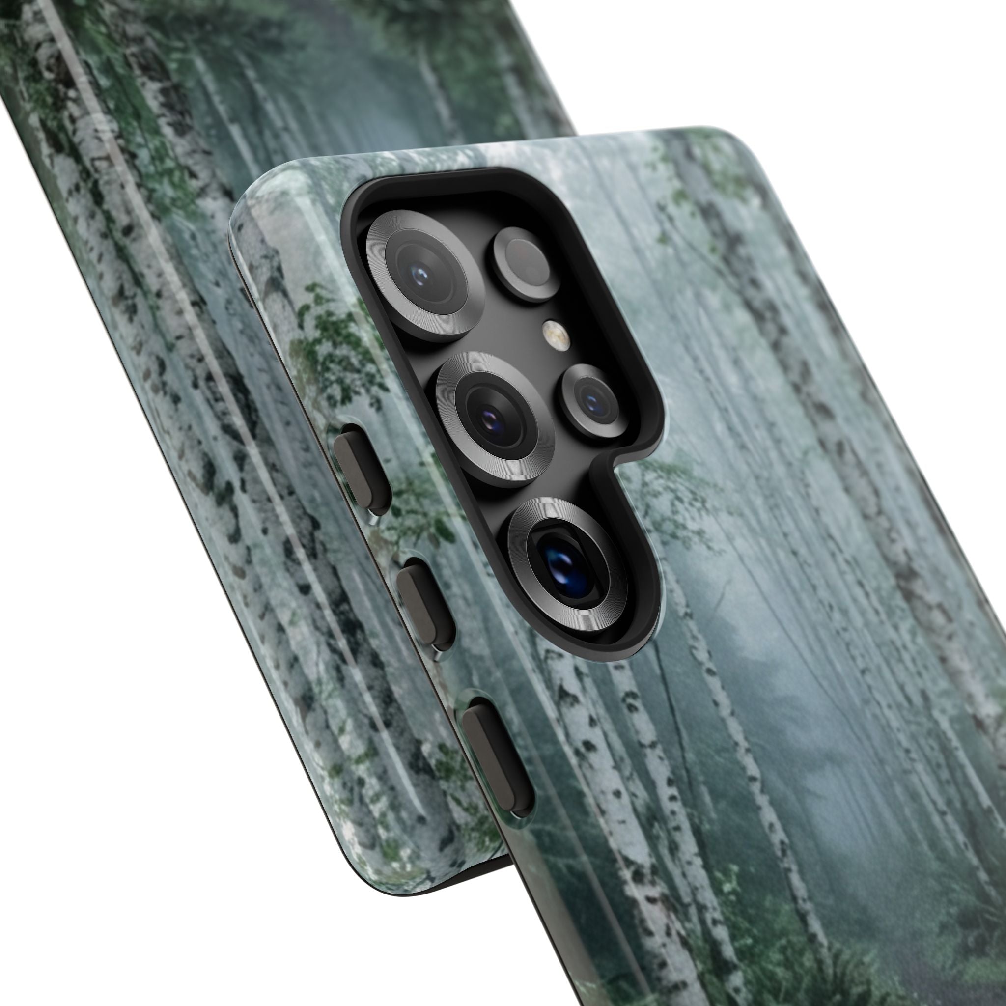 Twilight Birch Tree Path Phone Case