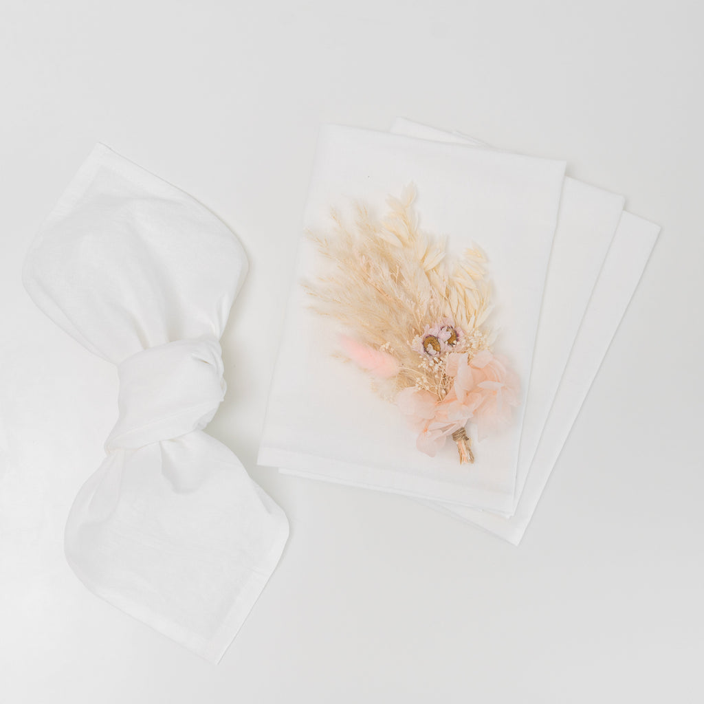 Flour Sack Napkins uncategorized / needs cleanup with nature-inspired artwork - product view 5