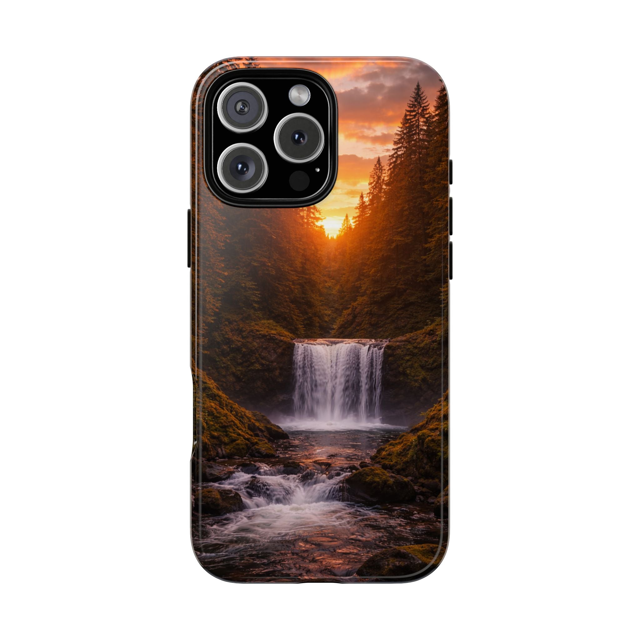 Evergreen Waterfall Phone Case phone case with nature-inspired artwork - product view 41