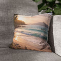 Sunlit Coastal Throw Pillow Cover