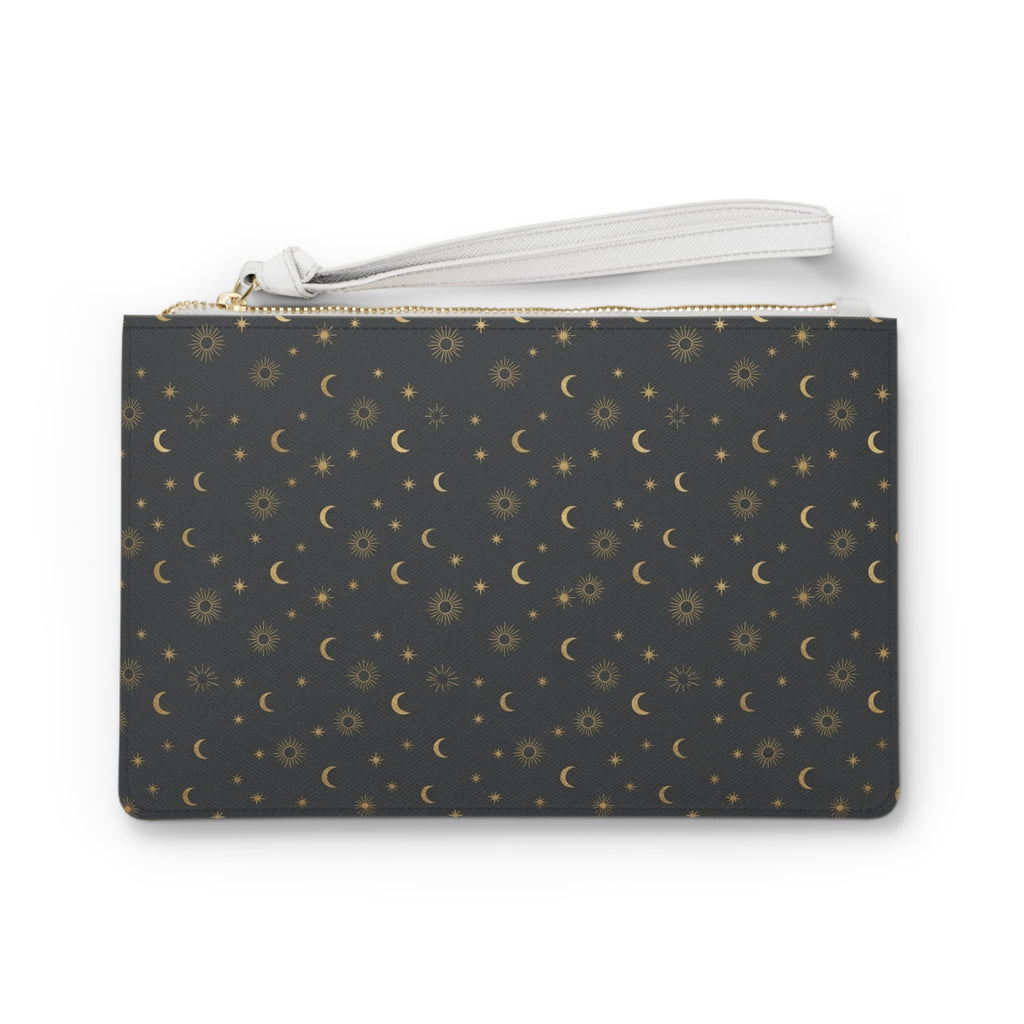 Golden Moon and Star Makeup Bag