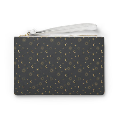 Golden Moon and Star Makeup Bag