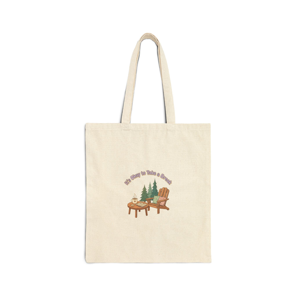 Mental Health Awareness Tote Bag bags with nature-inspired artwork - product view 2