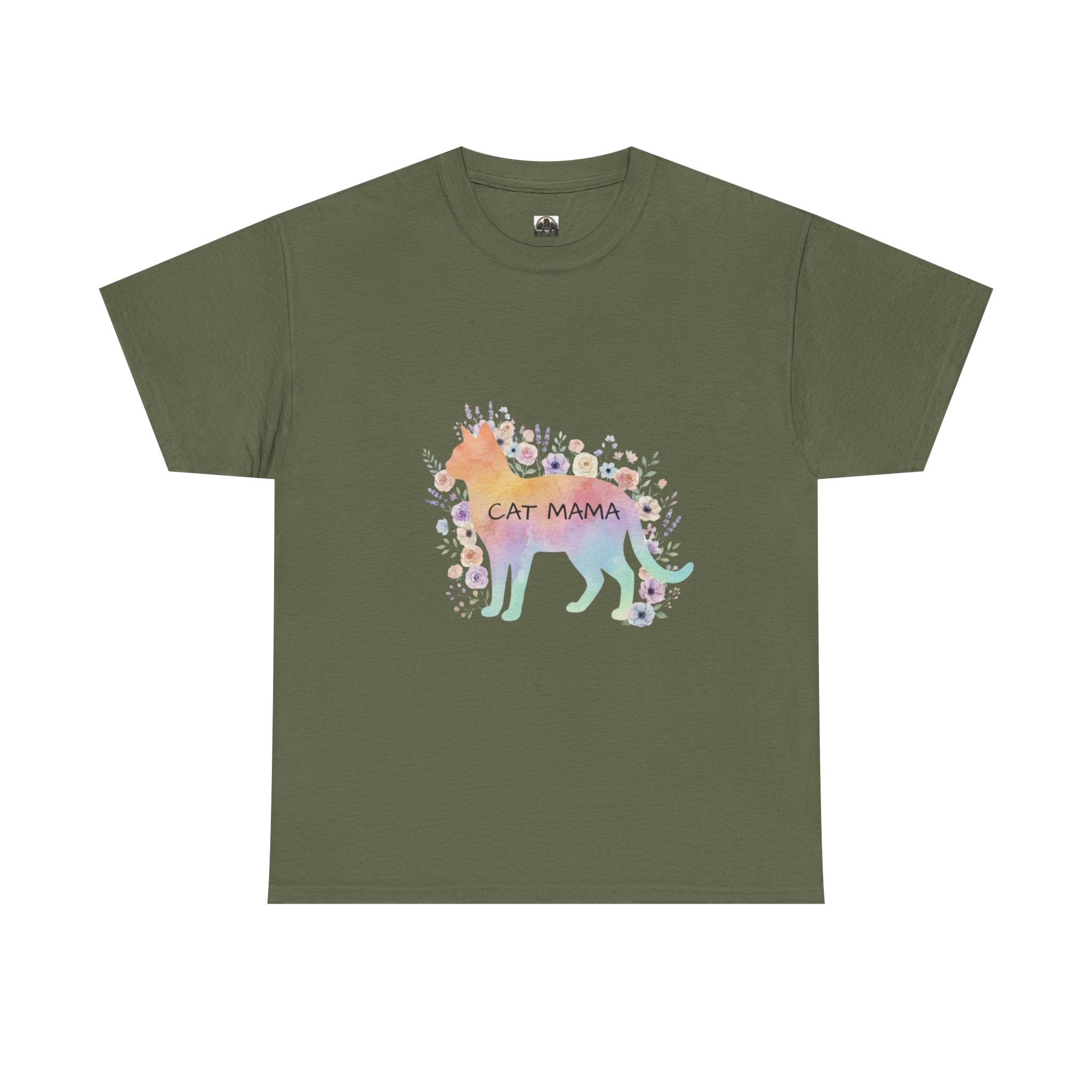 Cat Mama T t-shirt with nature-inspired artwork - product view 6