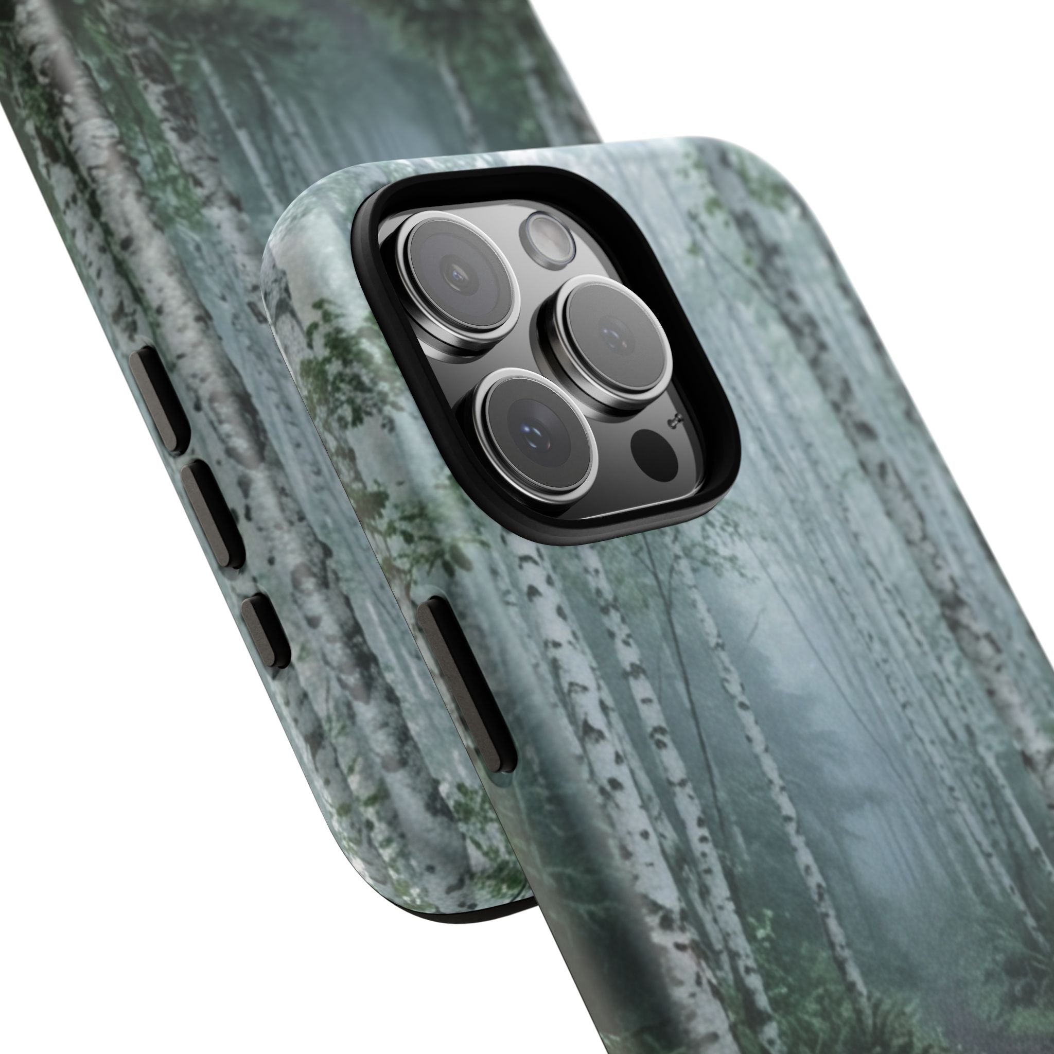 Twilight Birch Tree Path Phone Case