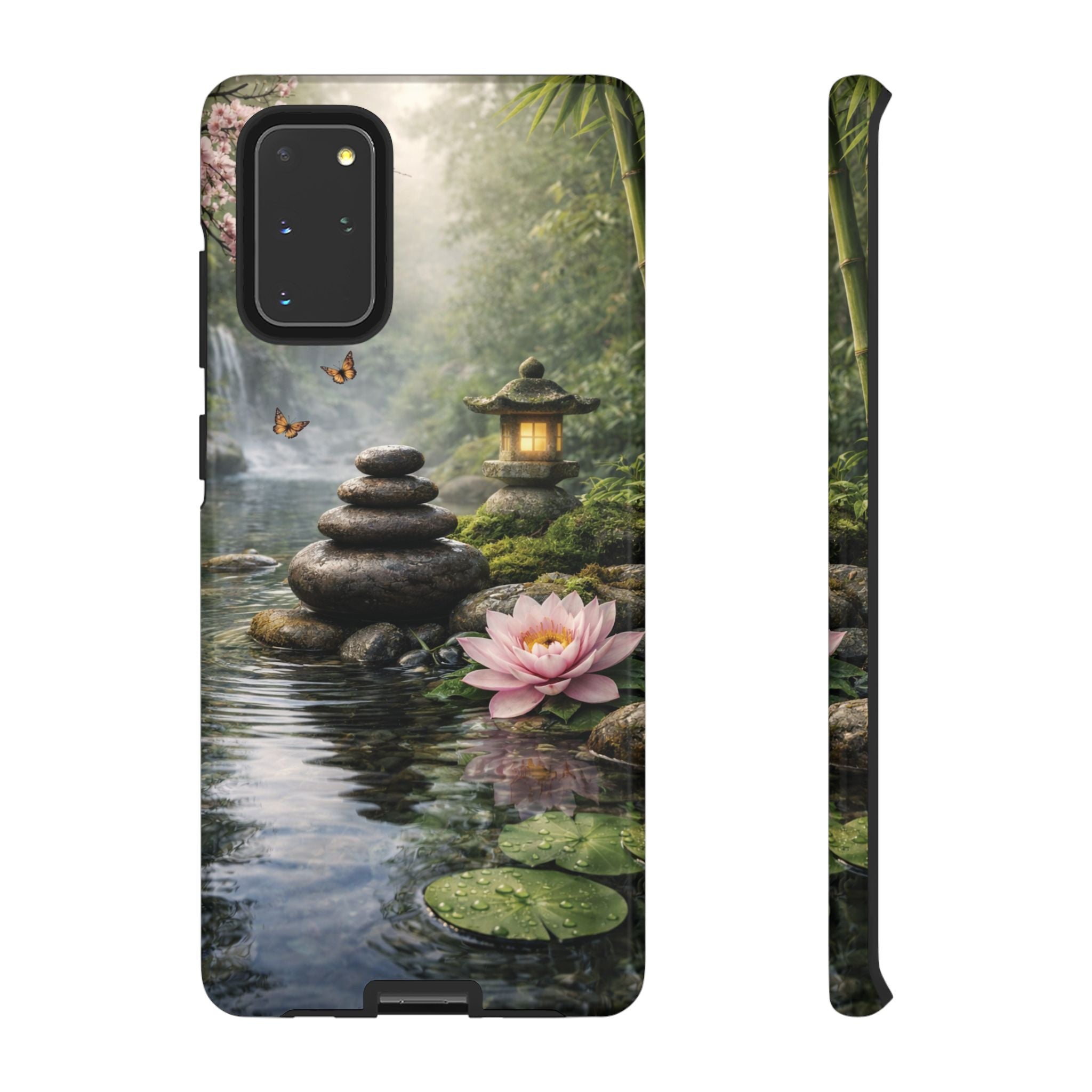 Still Waters Lotus Phone Case phone case with nature-inspired artwork - product view 7