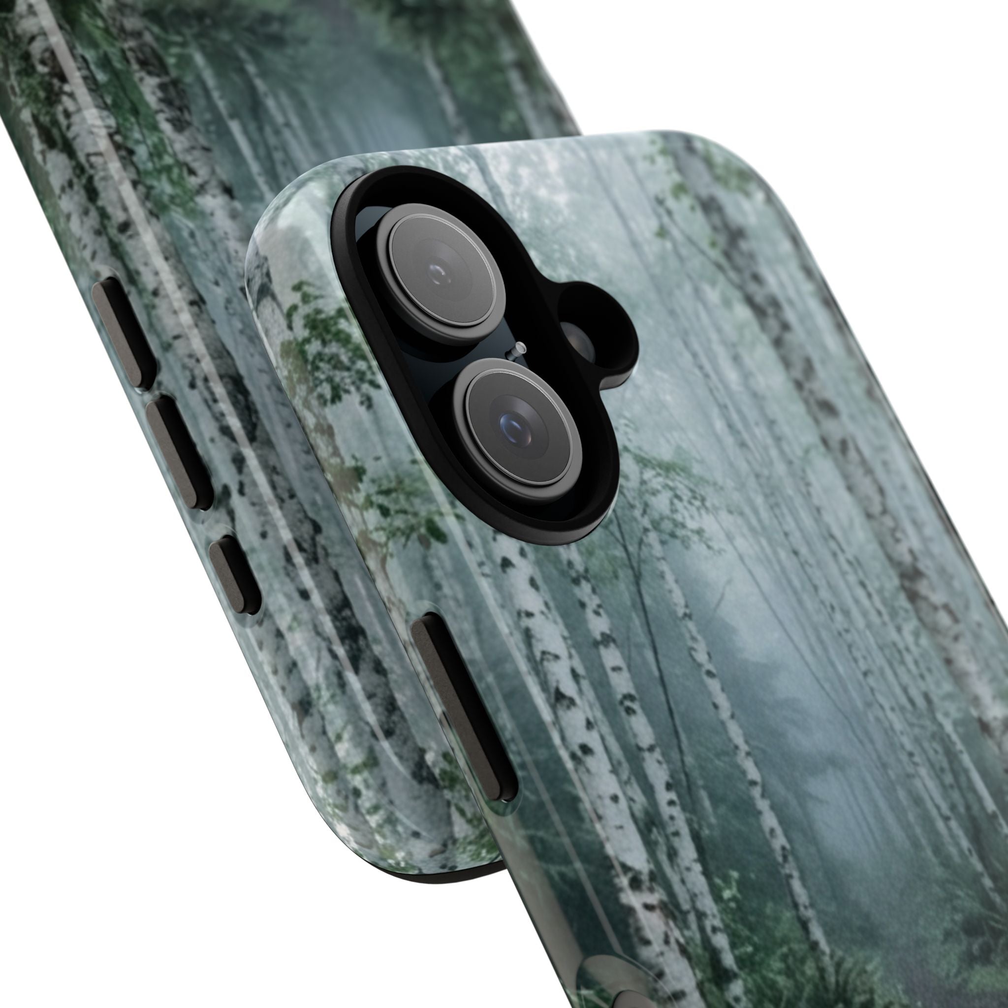 Twilight Birch Tree Path Phone Case