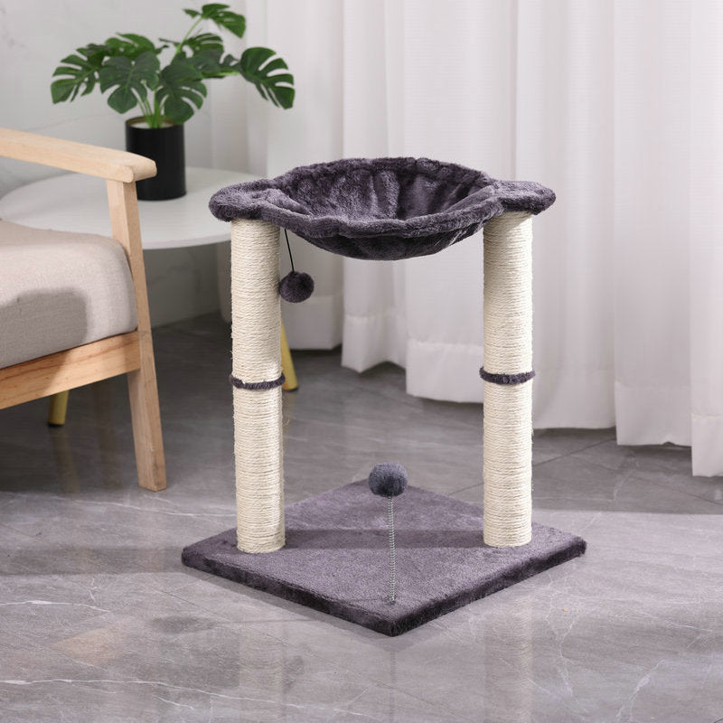 Integrated Cat Scratching Pillar Toy with Nest uncategorized / needs cleanup with nature-inspired artwork - product view 4