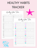 Healthy Habits Tracker uncategorized / needs cleanup with nature-inspired artwork