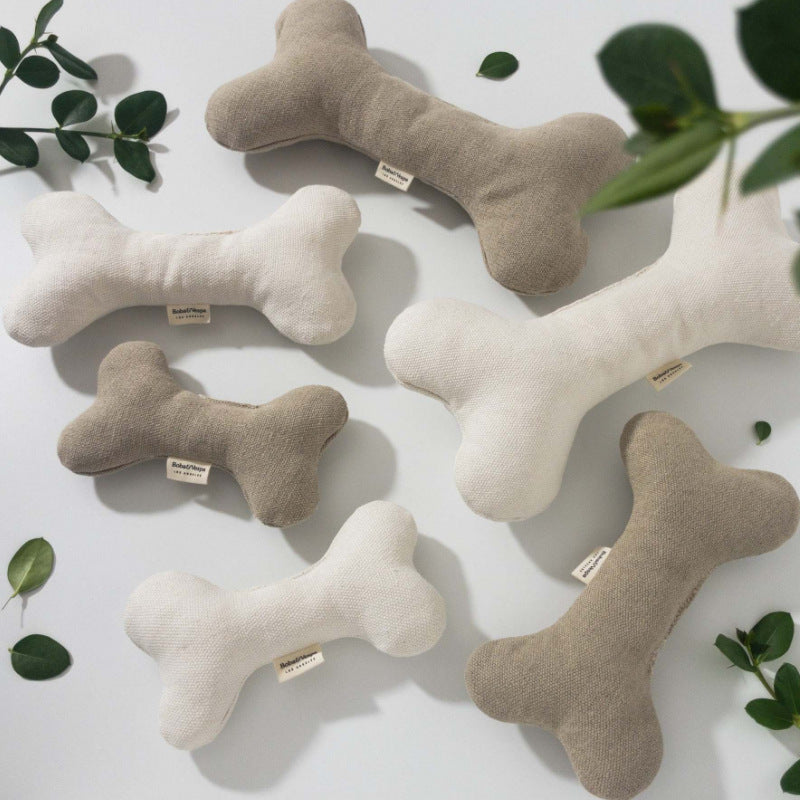 Cotton Velvet Dog Toy Bone Biting Molar Rod uncategorized / needs cleanup with nature-inspired artwork - product view 2