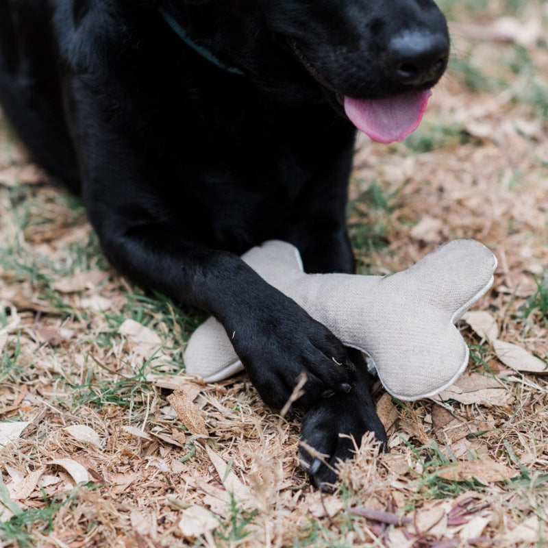 Cotton Velvet Dog Toy Bone Biting Molar Rod uncategorized / needs cleanup with nature-inspired artwork - product view 4