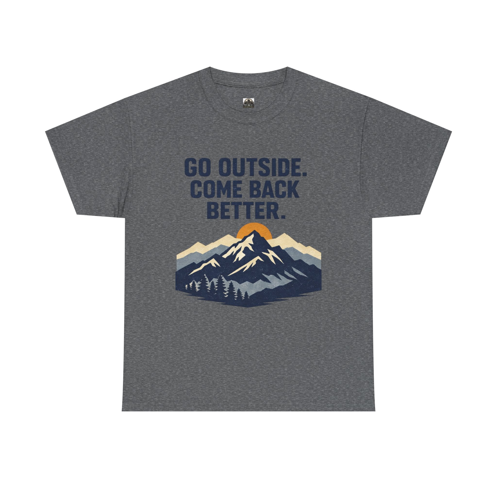 Go Outside Come Back Better T t-shirt with nature-inspired artwork - product view 9