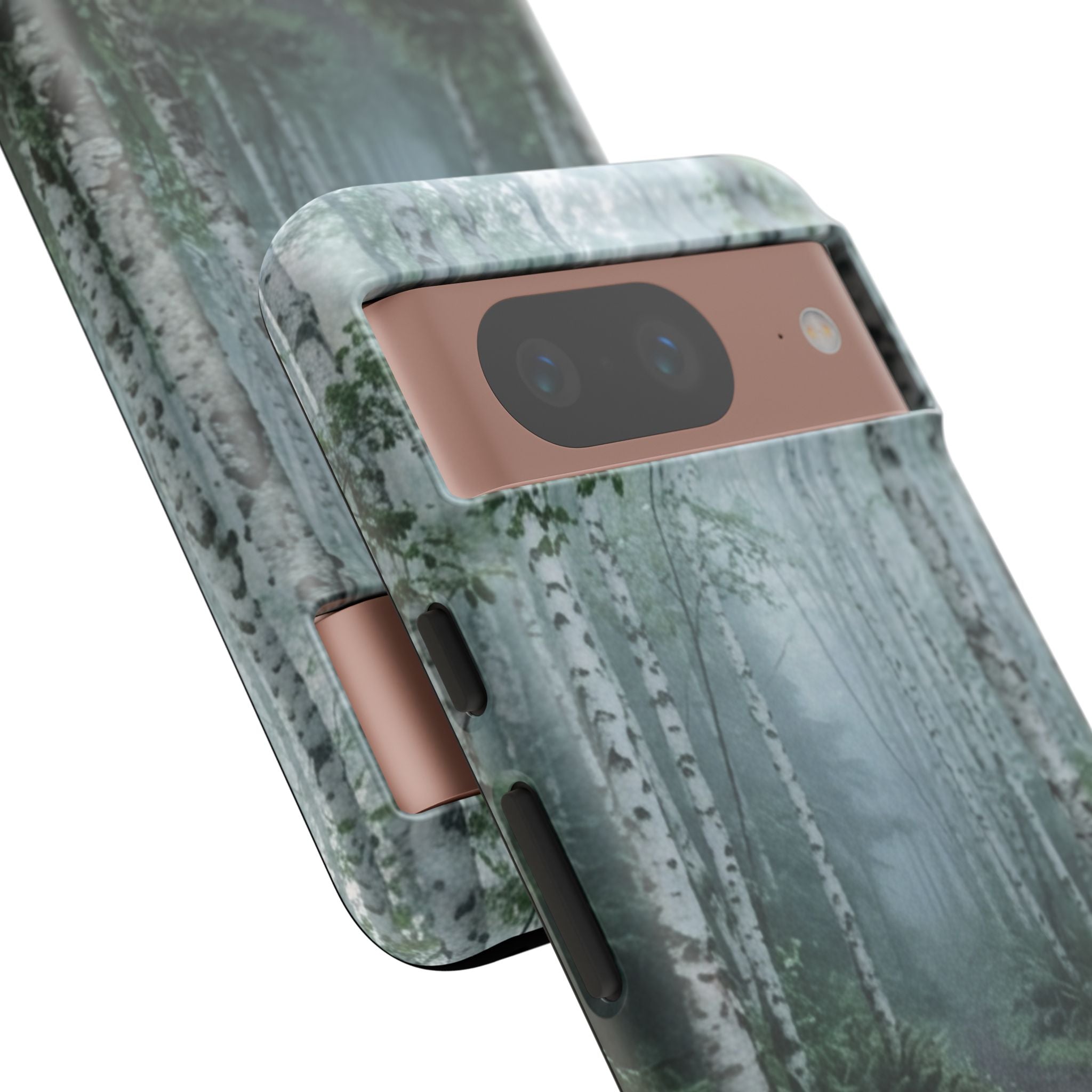 Twilight Birch Tree Path Phone Case