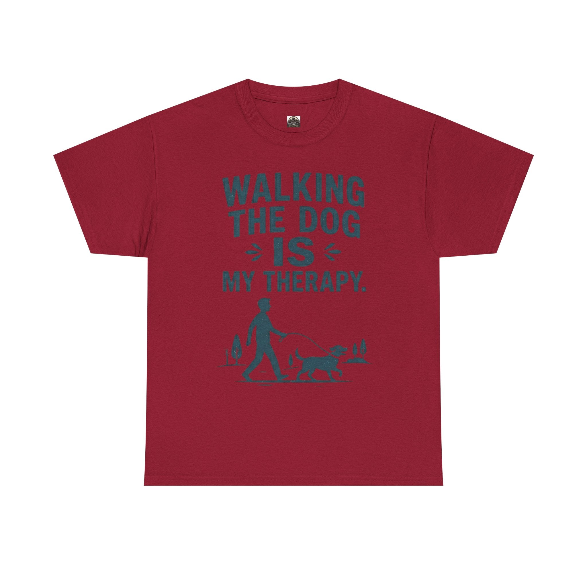 Walking the Dog Is My Therapy T t-shirt with nature-inspired artwork - product view 12