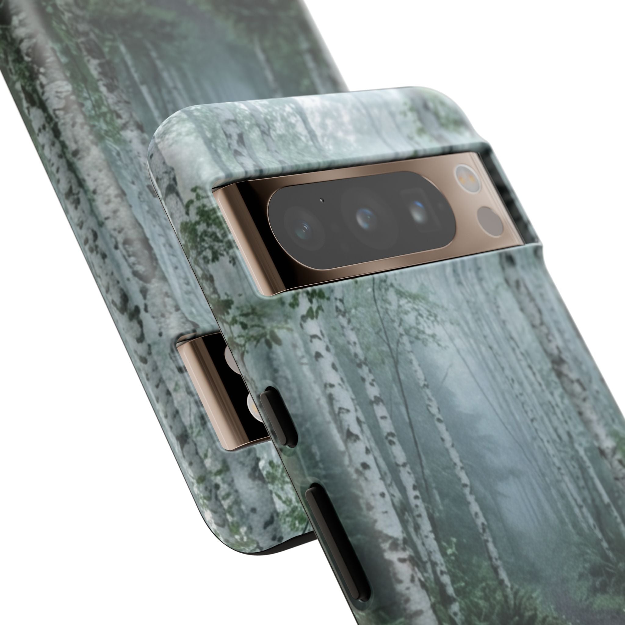 Twilight Birch Tree Path Phone Case