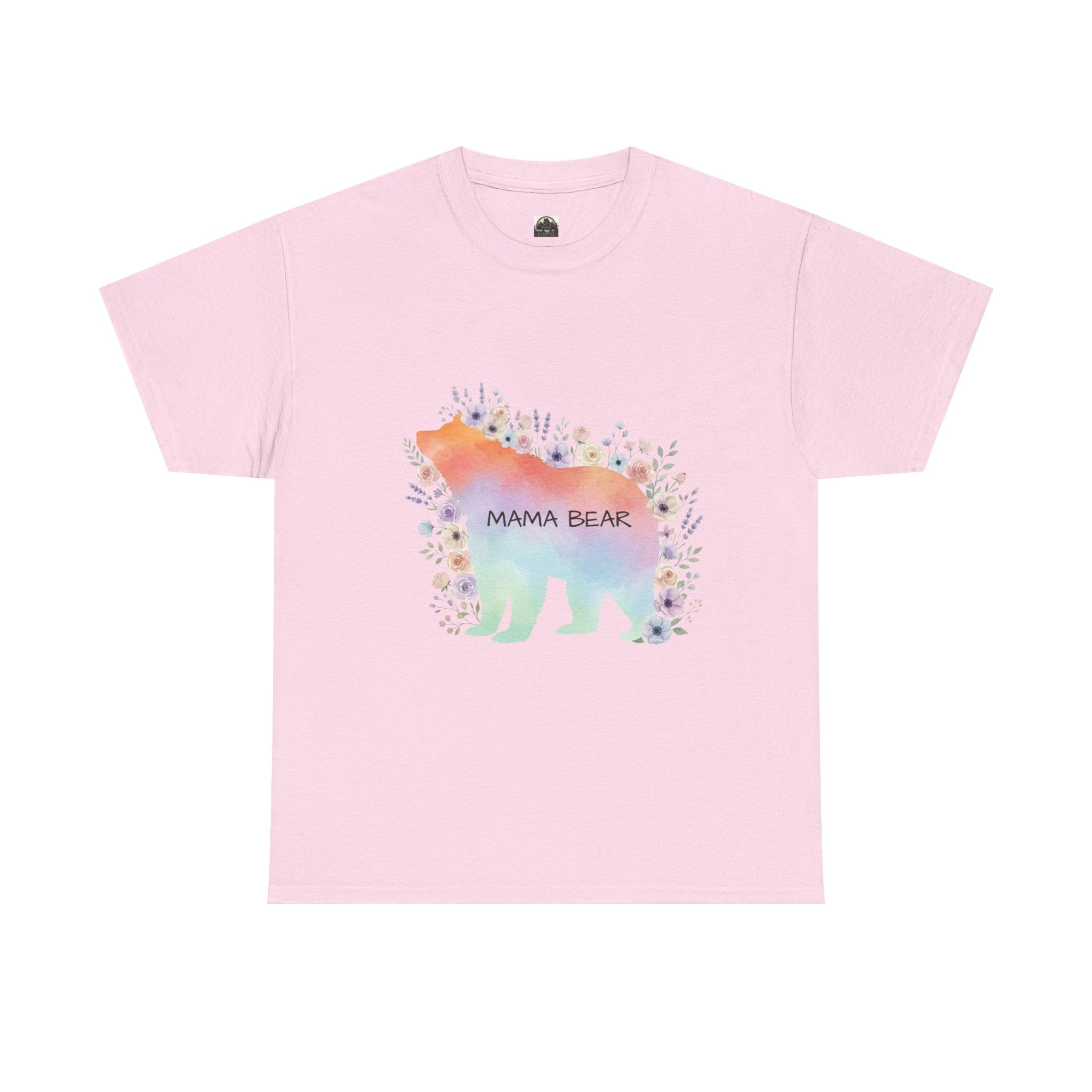 Mama Bear Pastel T t-shirt with nature-inspired artwork - product view 8