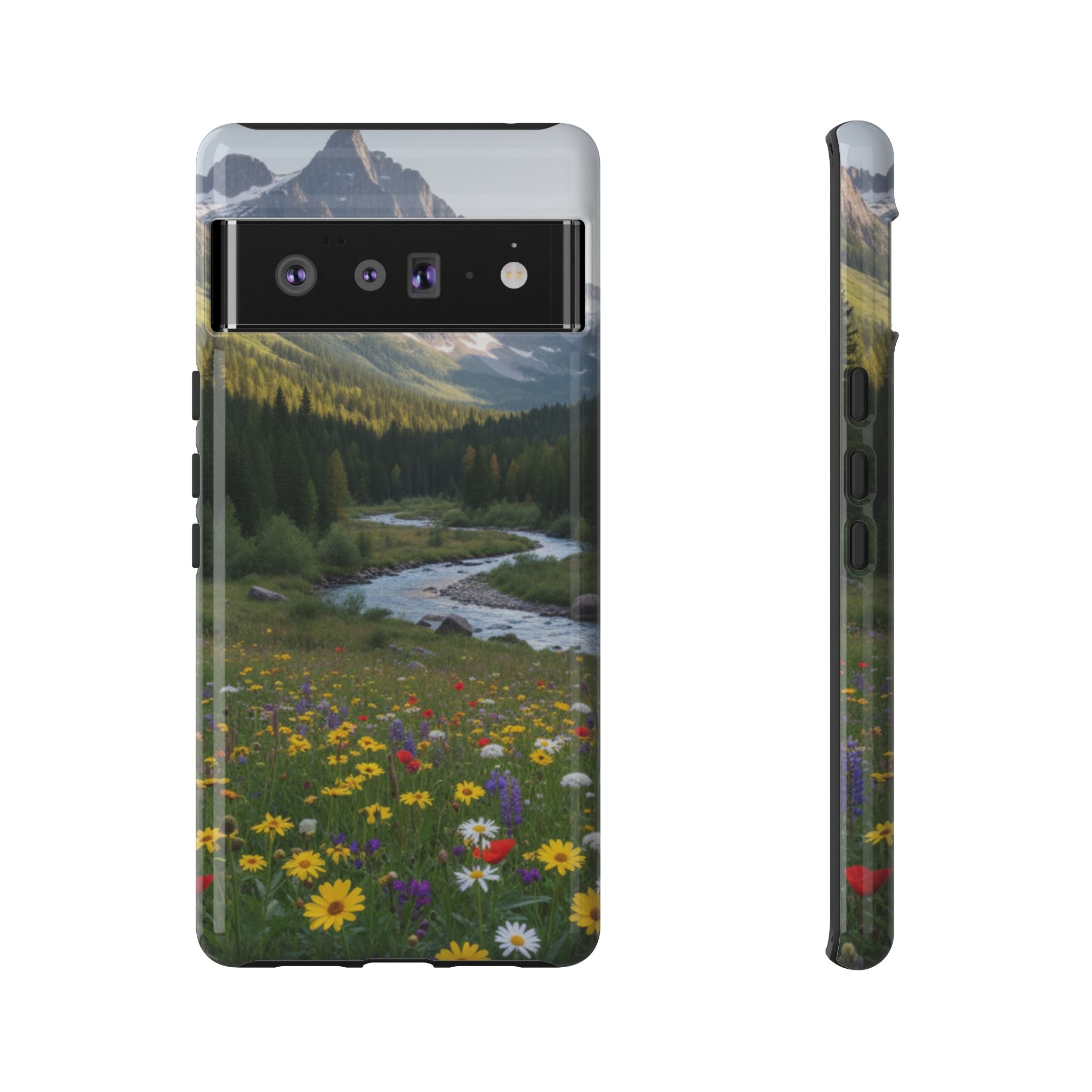 Mountain Meadow Phone Case phone case with nature-inspired artwork - product view 30