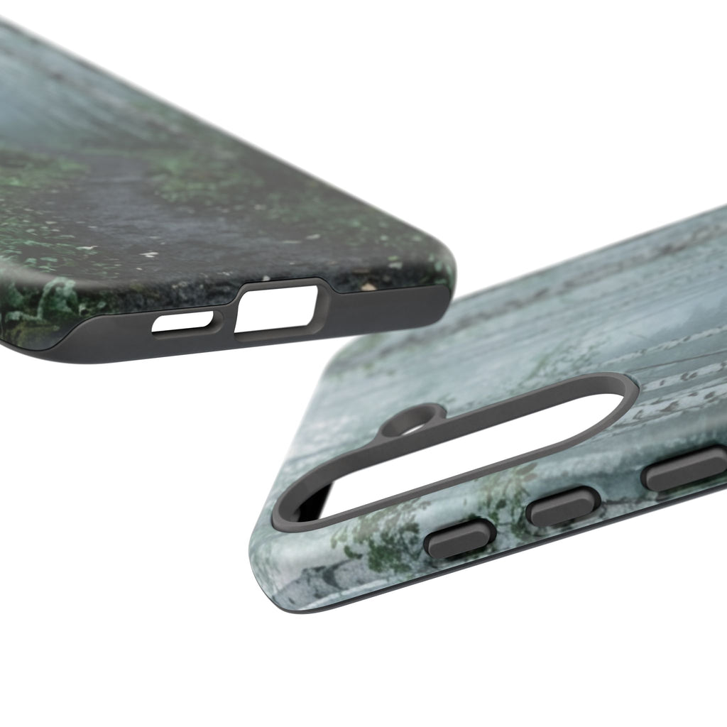 Twilight Birch Tree Path Phone Case