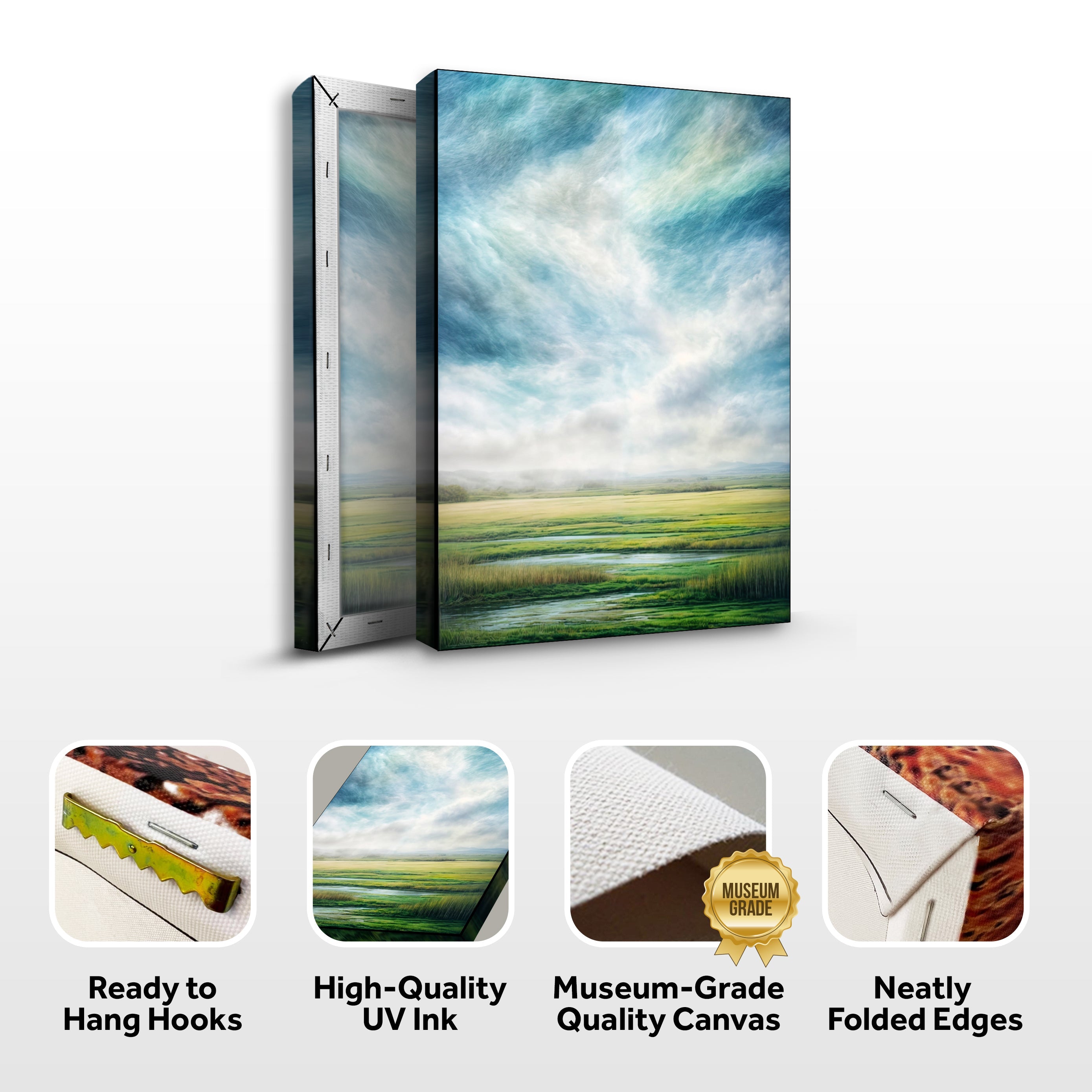 Modern Skyview Nature wall art with nature-inspired artwork - product view 4