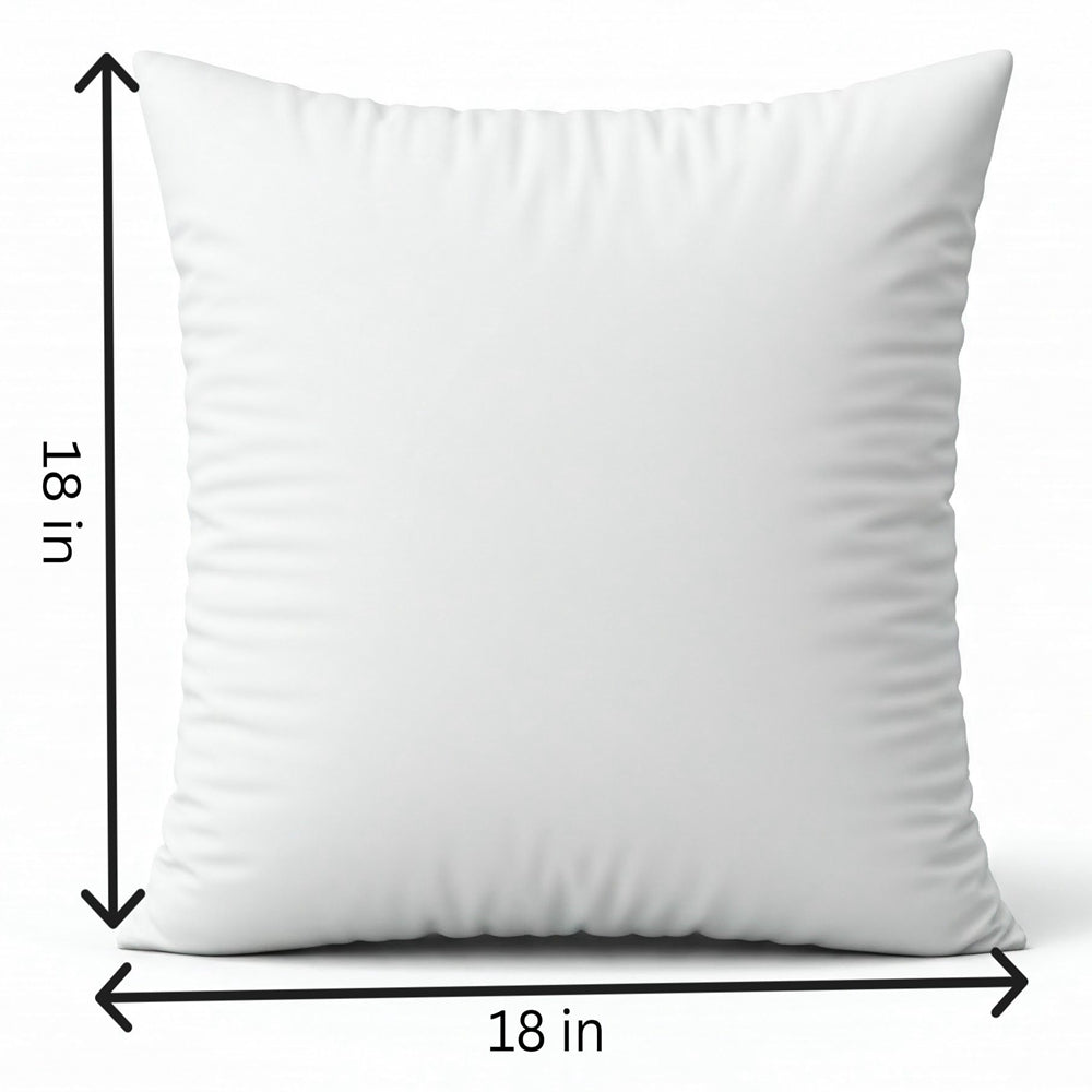 18"x18" Square Throw Pillow Set pillow cover with nature-inspired artwork - product view 3