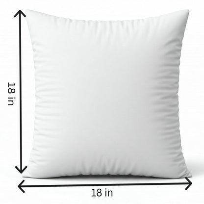 18"x18" Square Throw Pillow Set pillow cover with nature-inspired artwork - product view 3