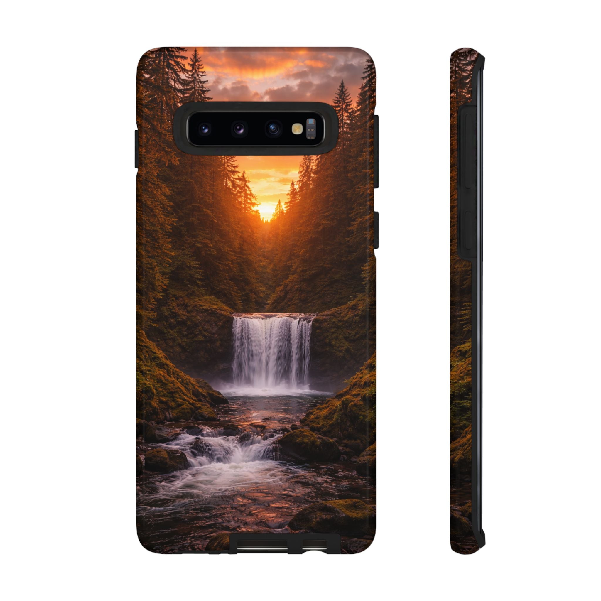 Evergreen Waterfall Phone Case phone case with nature-inspired artwork - product view 12