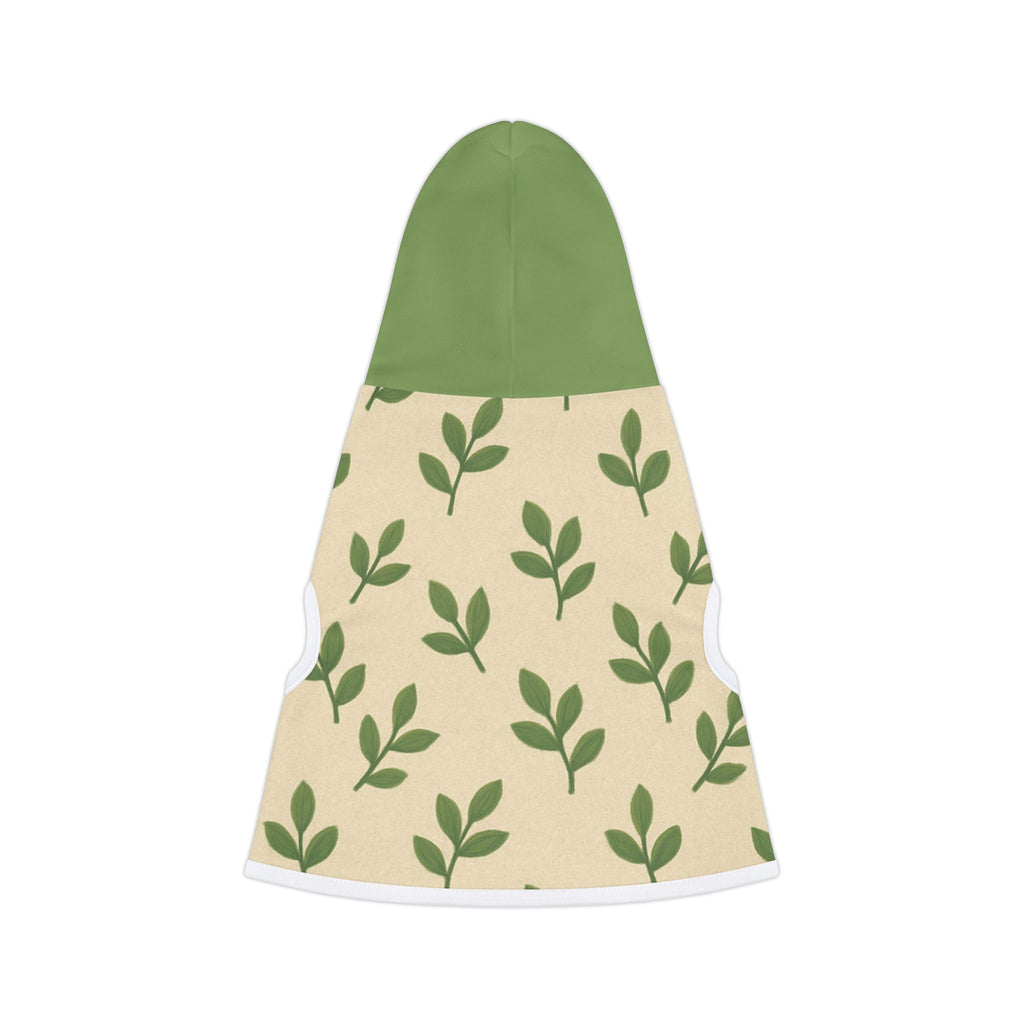 Tranquil Leaf Pet Hoodie pets with nature-inspired artwork - product view 3