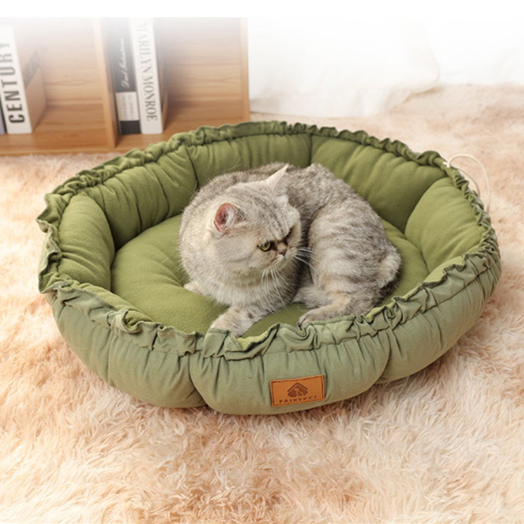 Cat Beds for Indoor Cats Cute Cat Beds with Versatile Dual uncategorized / needs cleanup with nature-inspired artwork - product view 4